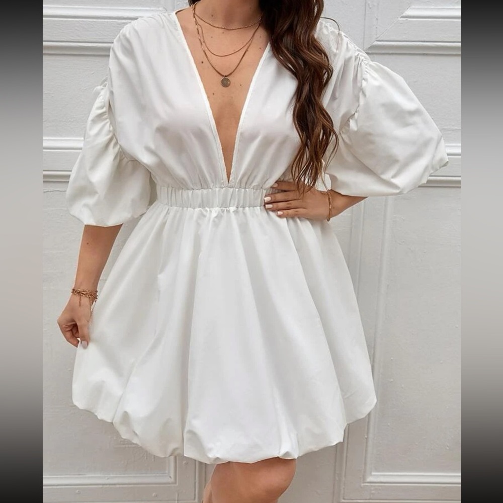 White short dress.